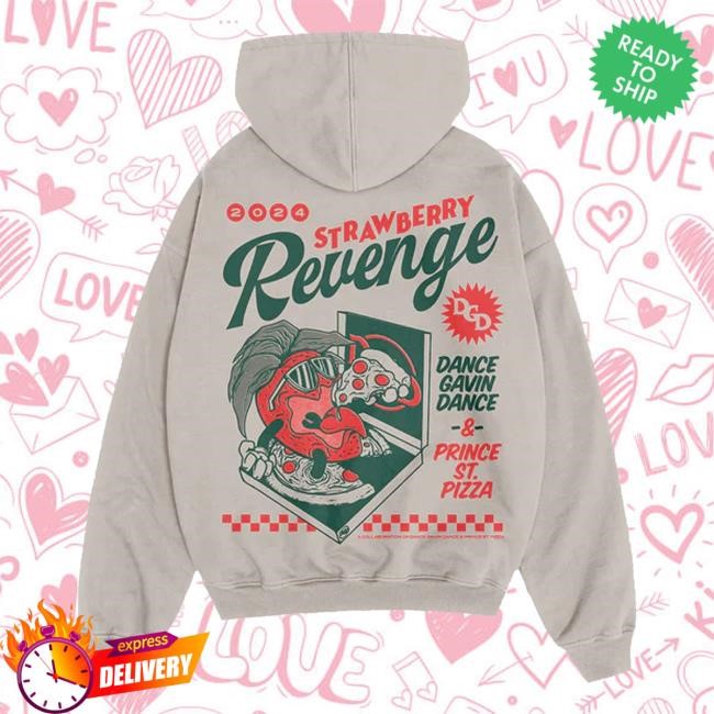 Dance Gavin Dance Merch Store Strawberry Revenge Hooded Sweatshirt