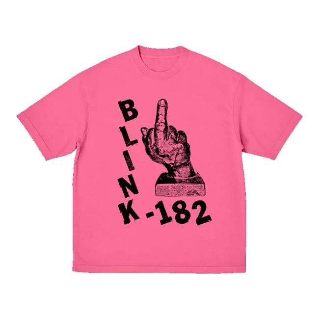 Blink 182 Pink Middle Finger New Shirt Blink 182 Merch
