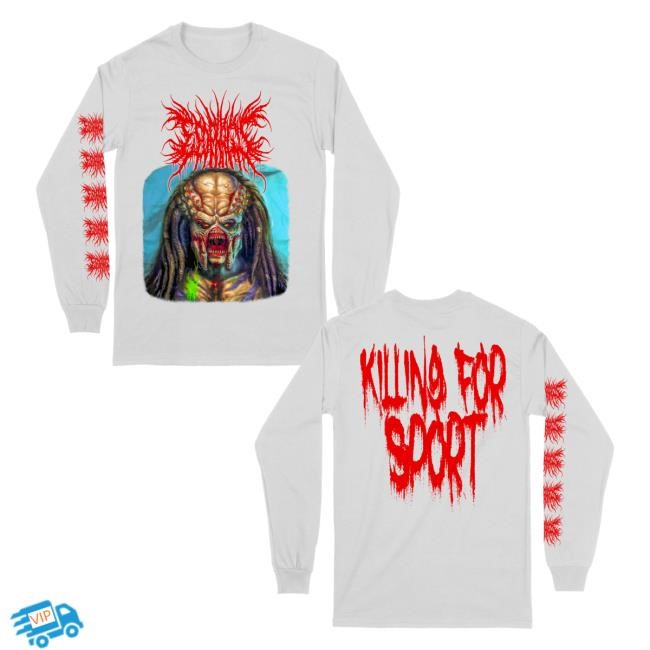 Reality Fade Merch Esophagus 'Killing For Sport' White T-Shirt, Hoodie, Tank Top, Sweater And Long Sleeve T-Shirt