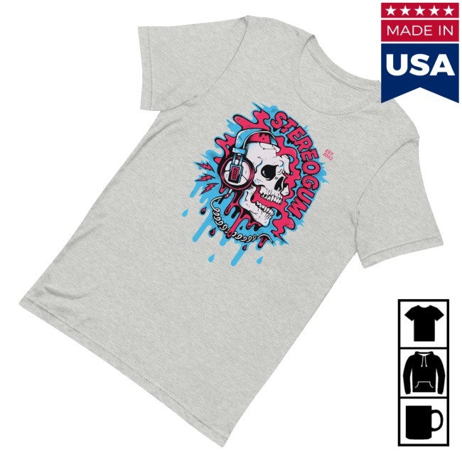 Trending Stereogum Shop Merch Skull Graphic Soft T-Shirt