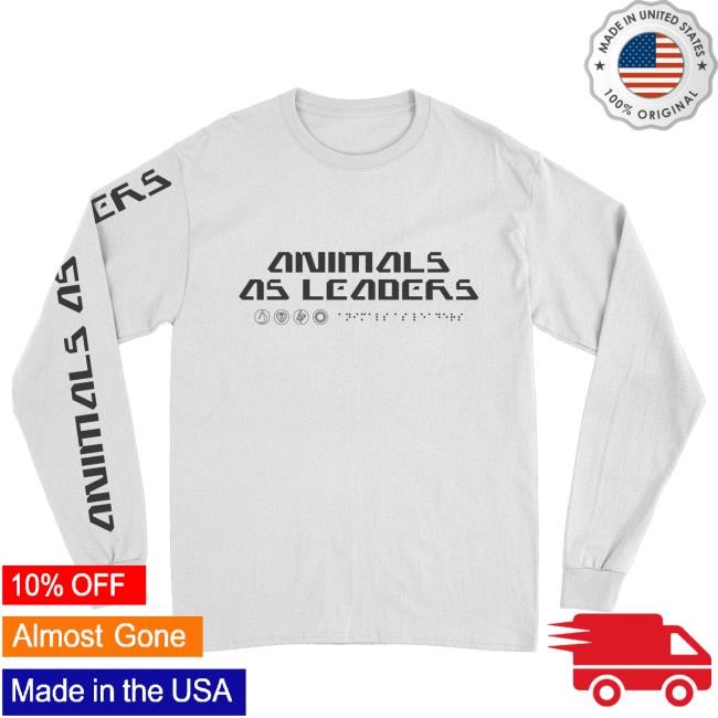 Official Animals As Leaders Merch Basics White Long Sleeve Long Sleeve Shirt