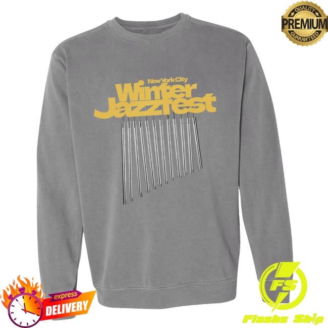 Trending Winter Jazz Fest Merch Store Gray Crew Sweatshirt With/ Gold And Silver Chimes T-Shirt