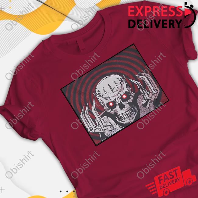 Atsuko Shop Skull Knight Berserk Mineral Wash New Shirt