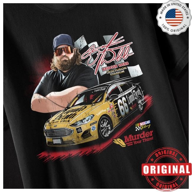 Liquid Death Merch Bridger Webb #66 Official Ls Tee
