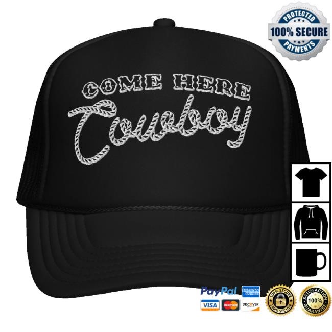 Trending Bunnie Xo Merch Come Here Cowboy Headwear