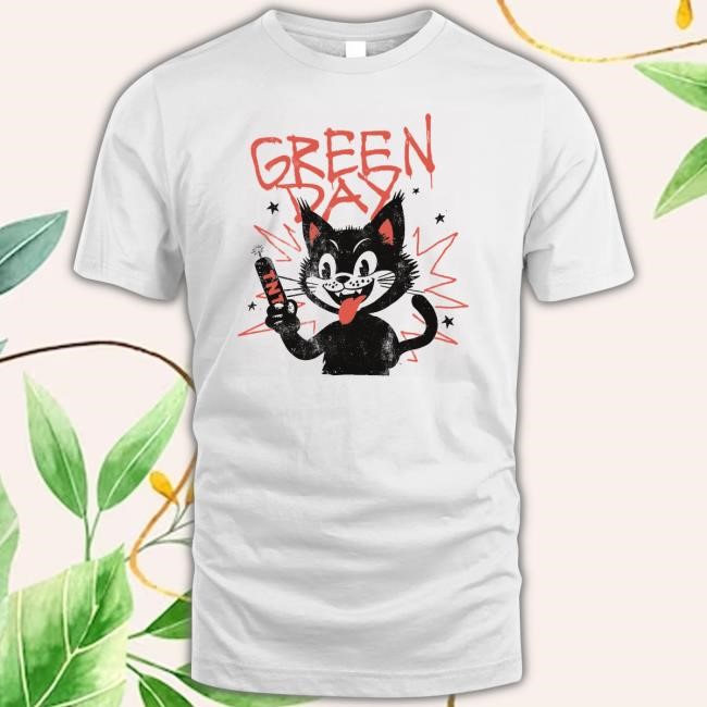 Green Day Tour 2025 Cat T-Shirt