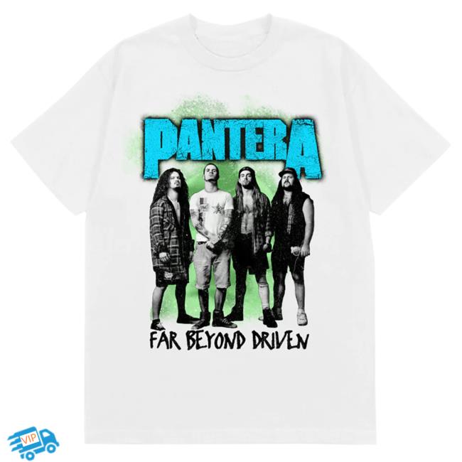 Official Pantera Merch Store Pantera Far Beyond Driven White Popover Shirt