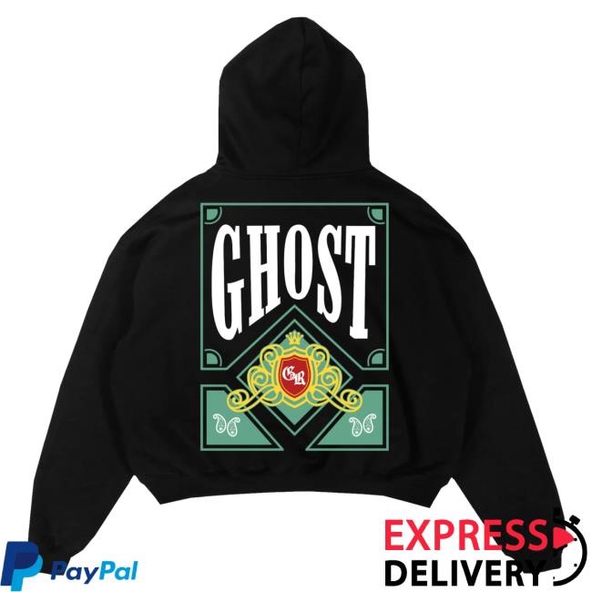Official Ghost Racing Merch Green Playing Card Short Sleeve Tee Black