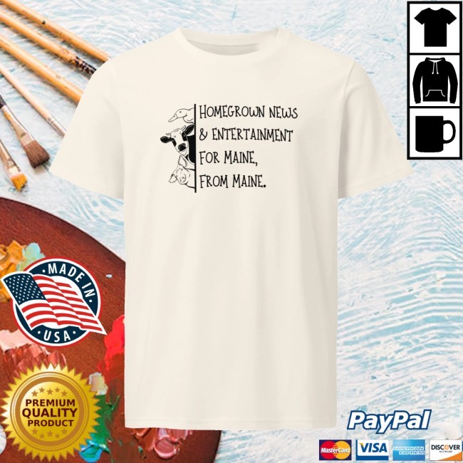 Homegrown News & Entertainment For Maine From Maine Crewneck Sweatshirt