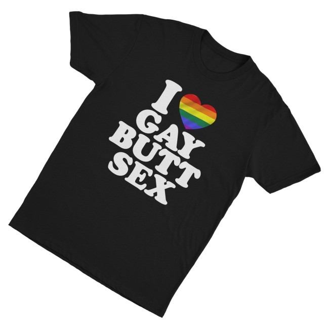 Trending Illegal Shirts Merch I Heart Gay Butt Sex Tee
