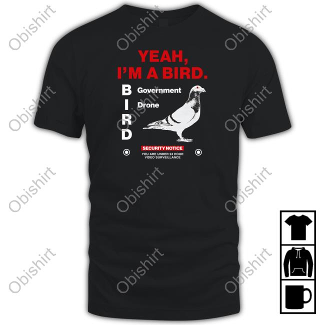 Dippytees Store Yeah I'm A Bird Goverment Drone Hooded Sweatshirt