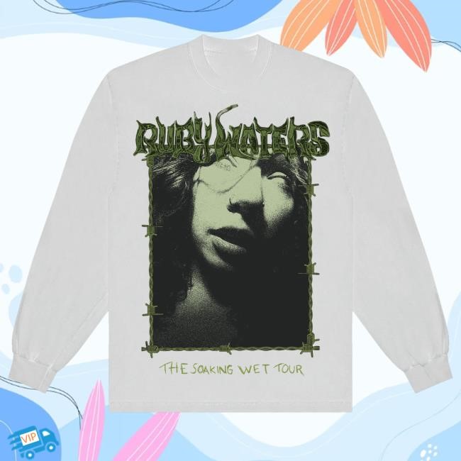 Official Ruby Waters Music Merch Soaking Wet Tour Long Sleeve Long Sleeve Shirt