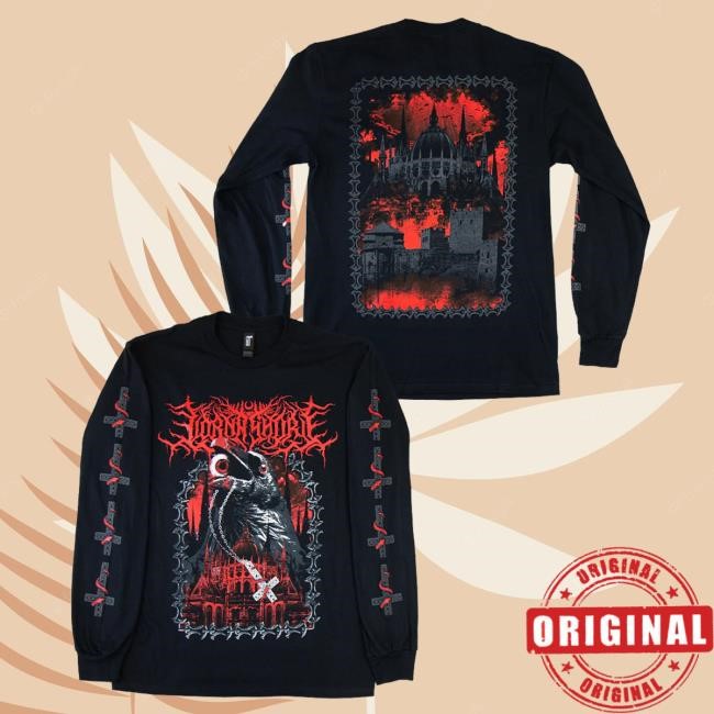 Lorna Shore Store Merch Lorna Shore Crow Long Sleeve Crewneck Sweatshirt
