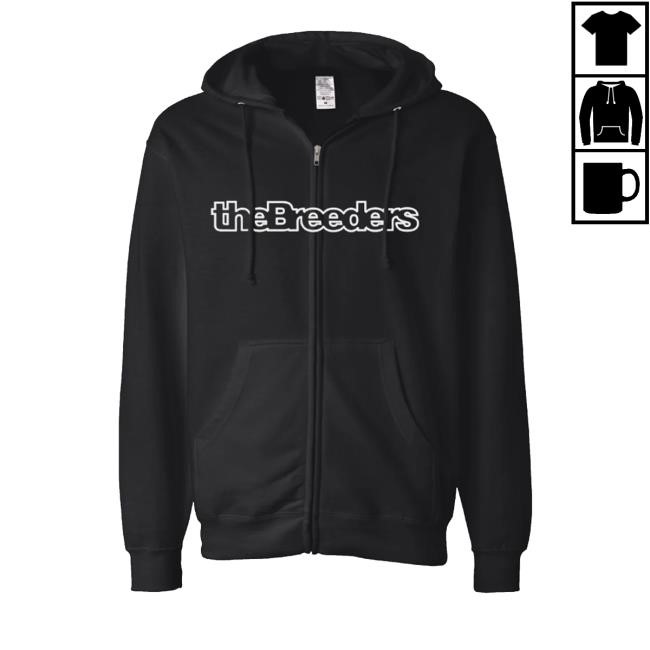 The Breeders Merch Breeders Logo Zip Hoodie