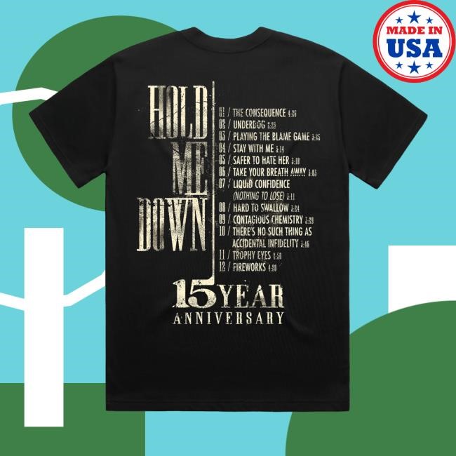 You Me At Six Merch Shop Store Official Limited Hold Me Down Black T Shirts