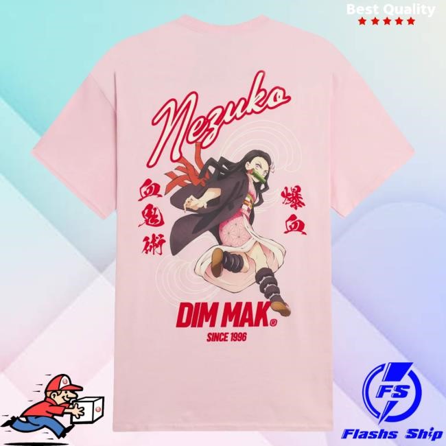 Dim Mak X Demon Slayer Nezuko Souvenir Tee Shirt Dim Mak Merch Shop Store Demon Slayer Nezuko Souvenir T Shirt