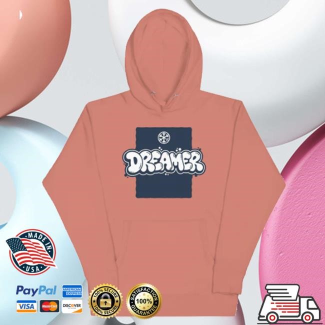 Different Merch Dreamer Graffiti Throw Up Hoodie Pink Crewneck Sweatshirt