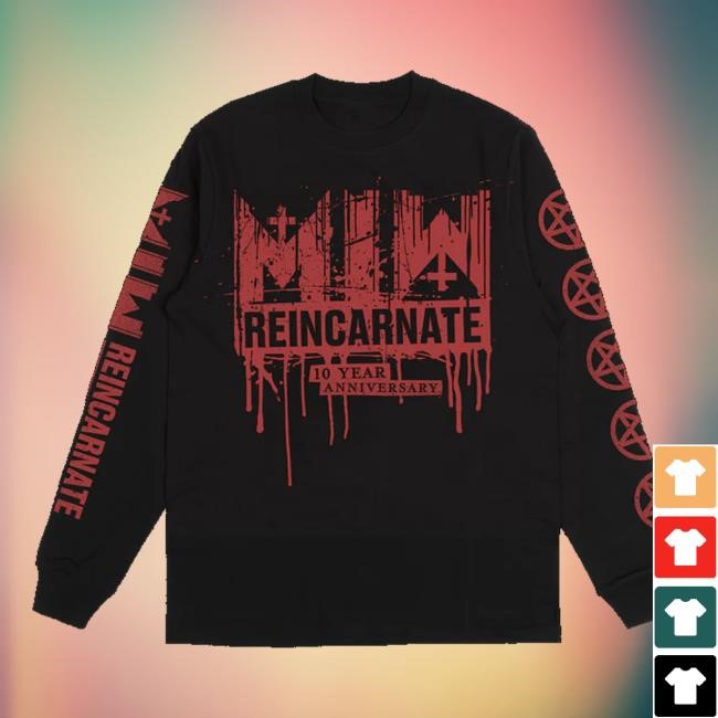 Motionless In White Official Store Born In Blood Crewneck Sweatshirt