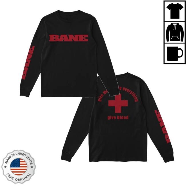 Equalvision Merch Bane Give Blood Black Sweaters