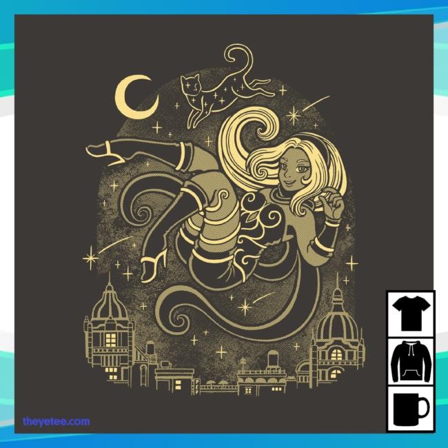 Trending The Yetee Merch Cats In The Sky Tank Top