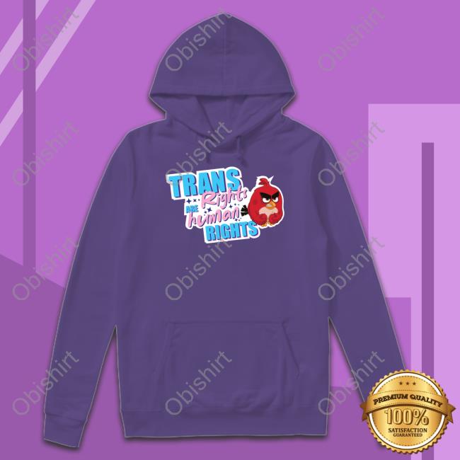 Trans Rights Are Human Rights Angry Bird Sweatshirt