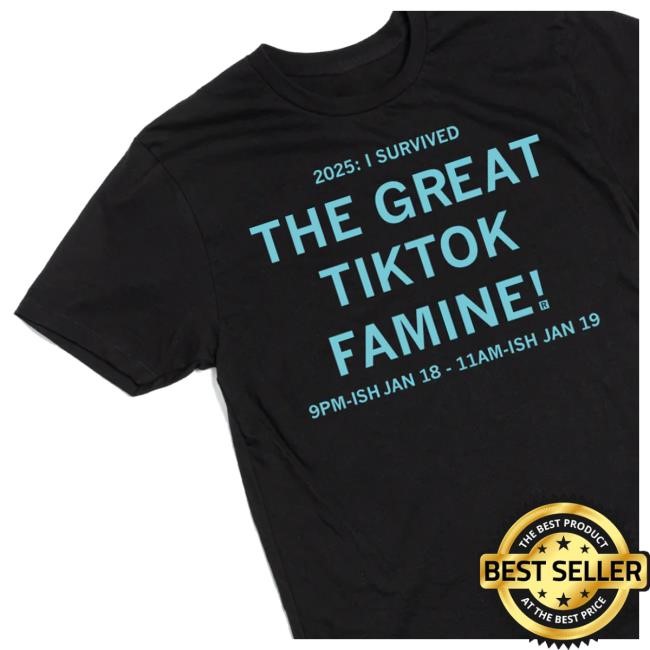 Raygun Merch Shop Store Official 2025 I Survived The Great Τικτοκ Famine! 9Pm-Ish Jan 18-11Am-Ish Jan 19 Hoodie