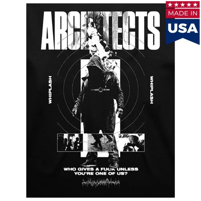 Architects Official Store Merch Shop Whiplash Flame Black Classic Shirt