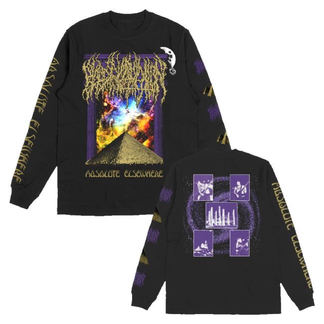 Official Blood Incantation Merch Into The Stargate Hoodie Sweatshirt Black