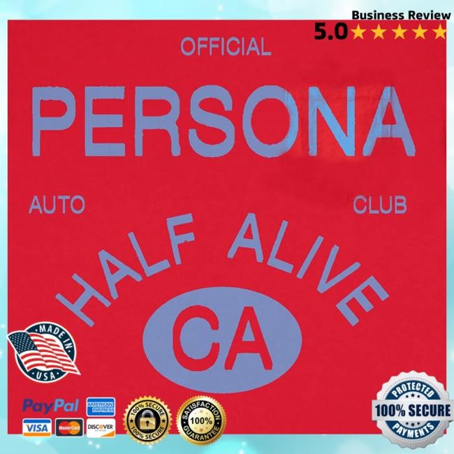 Half Alive Merch Persona Auto Club Tee Shirt Red