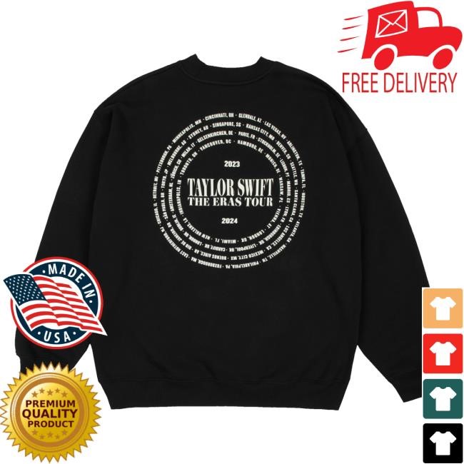 Taylor Swift Store Merch The Eras Tour All Too Well Live Photo Oversized Sweatshirt