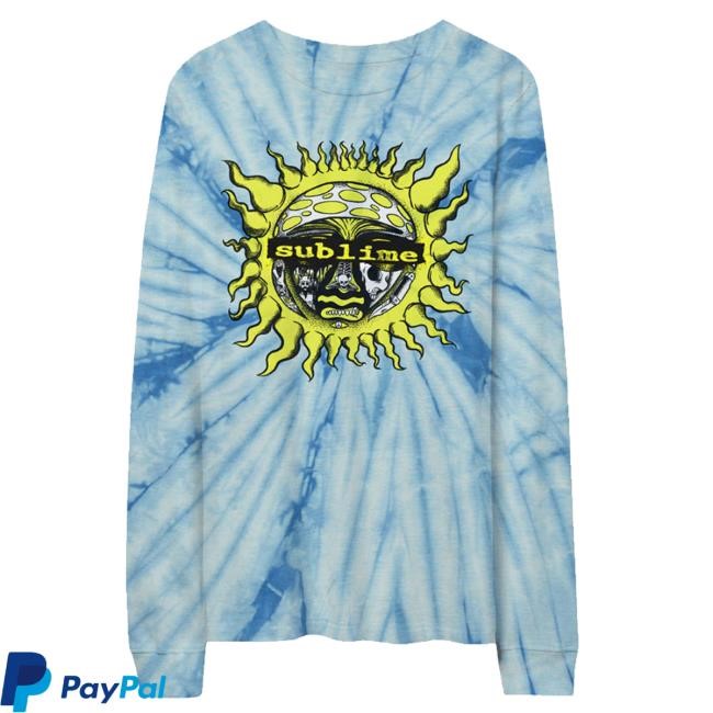 Sublime Lbc Merch Blue Tie-Dye Sun Longsleeve Funny Shirt