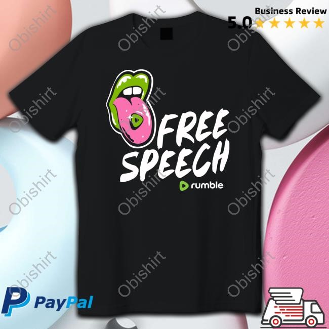 Mally Mouse Wearing Free Speech Rumble Sweatshirt