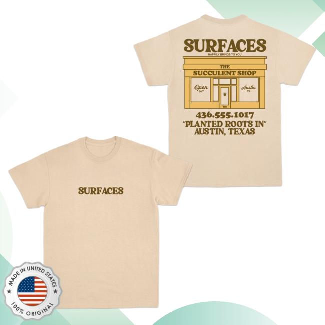Official Merch Bar Surfaces Store New Succulent Shop Hoodies MerchBar Shop