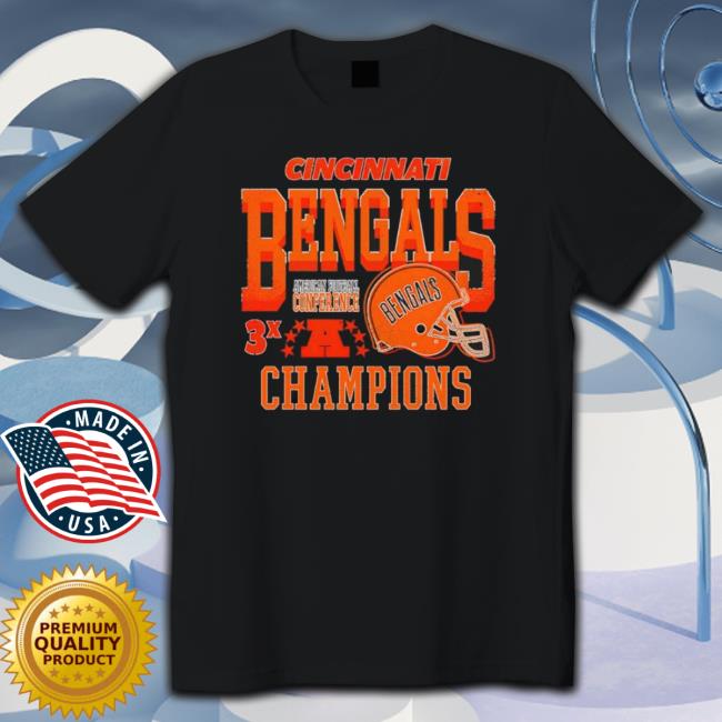 Cincinnati Bengals Vintage 3X Championship Crewneck Sweatshirt