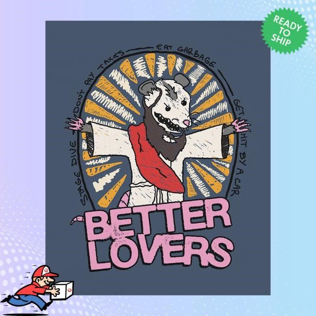 Betterloversband Store Better Lovers Possum Funny Shirt Betterloversband Store Better Lovers Possum Youth T Shirt