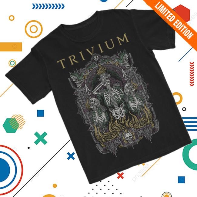 Trivium Merch Skelly Frame Zip Hoodie