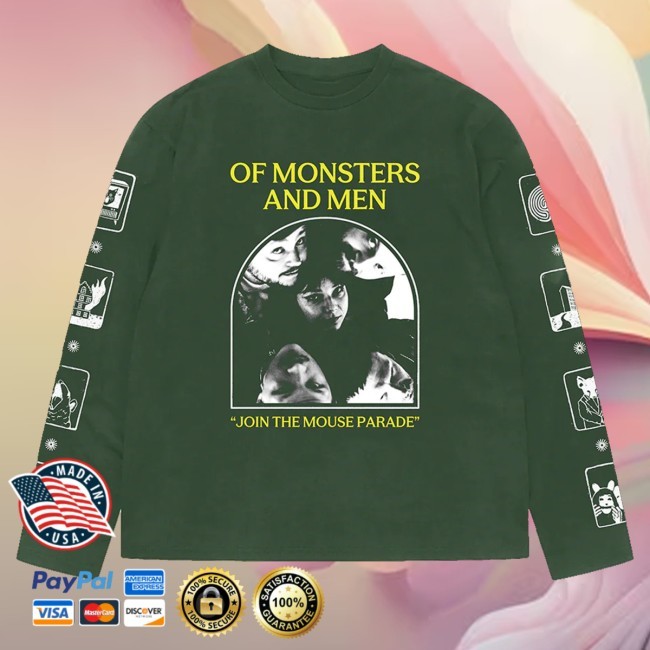 Trending Of Monsters And Men Music Merch Join The Mouse Parade Green Shirts