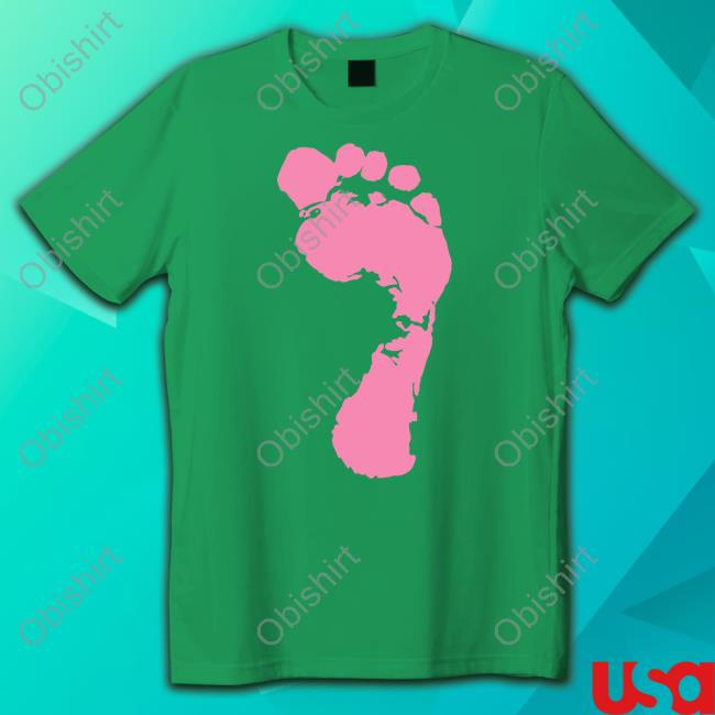 K_Stitch89 Wearing Big Pink Foot Get Up On Ya Good Foo Long Sleeve T Shirt K. Stitch