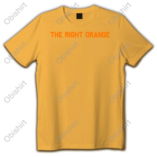 The Volunteer Club Merch The Right Orange Pantone 151 C Tee