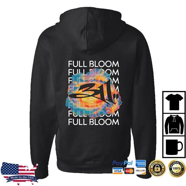 311 Merch Store Full Bloom Zip Up Long Sleeve Shirt