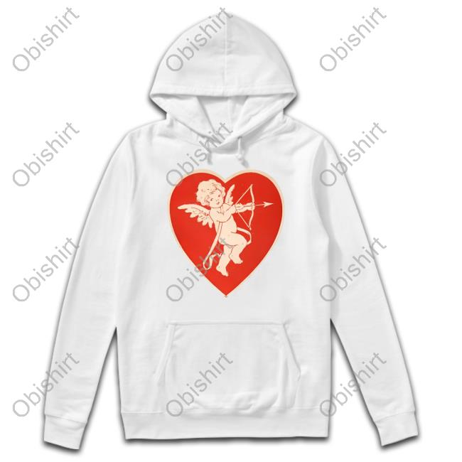 Antique Cupid Valentine Hooded Sweatshirt