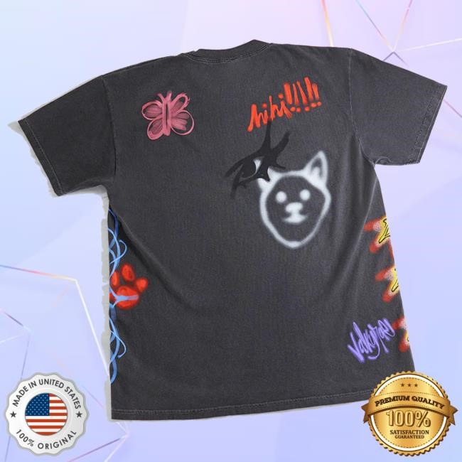 Valkyrae Merch Store Black Doodle Shirts