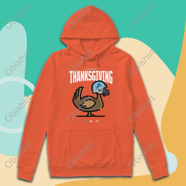 Gobble Detroit Lions Happy Thanksgiving Tee Shirt