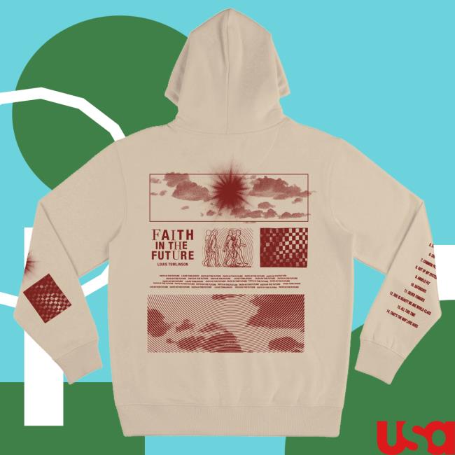Official Louis Tomlinson Merch Store Louis Tomlinson Faith In The Future Ecru Sweaters LouisTomlinson Apparel Clothing Shop