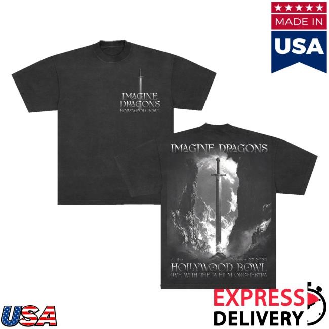 Imagine Dragons Official Store Merch Hollywood Bowl Sword Event Zip Up Hoodie Imagine Dragons Official Store Merch Hollywood Bowl Sword Event Shirt