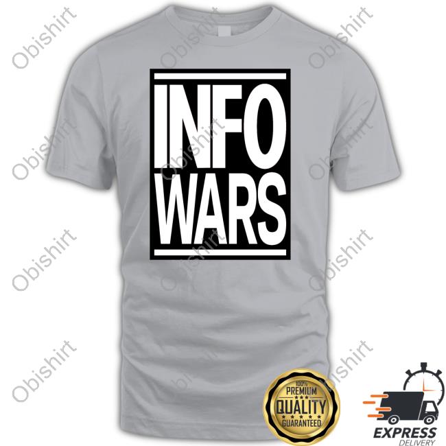 Alex Jones Wears Infowars Info Wars Tee Shirt