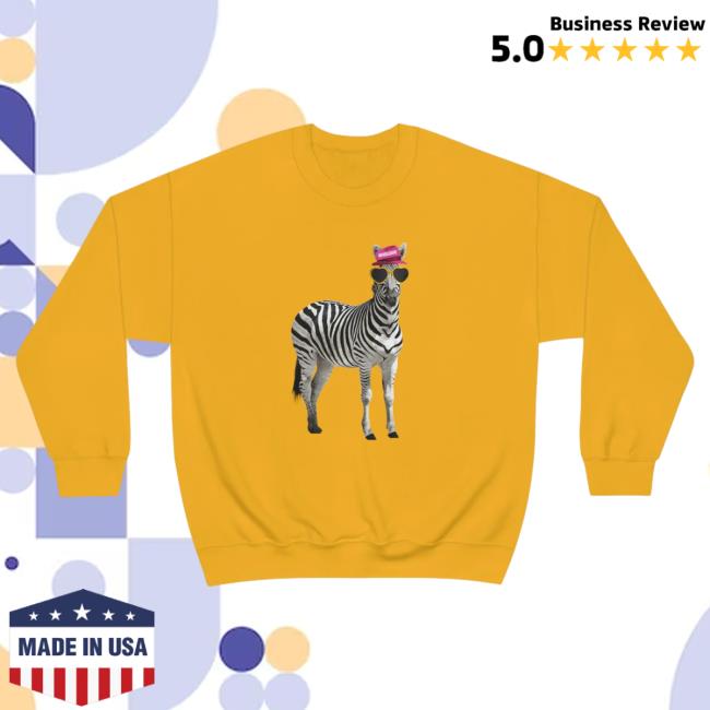 Official OT5 Daily Mixoloshe Merch Store The Mixoloshe Zebra Crewneck OT5Dailys Apparel Clothing Shop