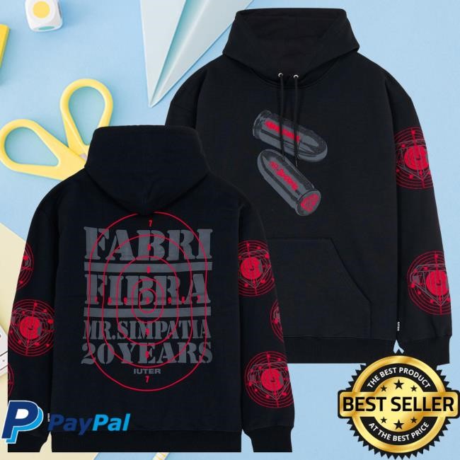 Official Iuter Merch Fabri Fibra Mr Simpatia Target Shirt