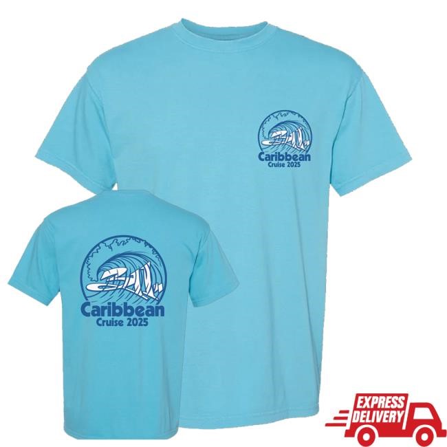 311 Official Caribbean Cruise 2025 Blue Wave Tee