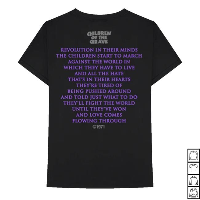 Black Sabbath Master Of Reality Children Of The Grave Shirts Black Sabbath Official Store Children Of The Grave
